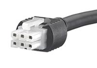 245135-0605 Molex 6 Way Female Mini-Fit Jr. to 6 Way Female Mini-Fit Jr. Wire to Board Cable, 500mm