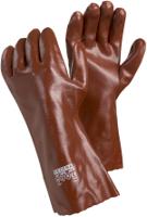 10pg-10 Tegera 10PG Red Cotton Cotton Work Gloves, Size 10, Polyvinyl Chloride Coating