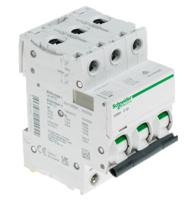 a9f54304 Schneider Electric Acti 9 iC60H MCB, 3P, 4A Curve C, 440V AC, 100 → 133V DC, 10 kA Breaking Capacity