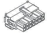 794198-1 TE Connectivity, Mini-Universal MATE-N-LOK II Male Connector Housing, 4.14mm Pitch, 12 Way, 2 Row