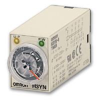 h3yn-2-100-120vac Omron Plug In Timer Relay, 100-120V ac, 4-Contact, 0.1 → 600s, DPDT