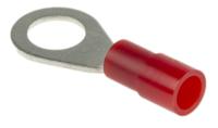 178-7265 RS PRO Insulated Ring Terminal, 6.5mm Stud Size, 0.5mm² to 1.5mm² Wire Size, Red