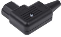 47850000 Schurter C13 Right Angle Cable Mount IEC Connector Socket, 15A, 250 V
