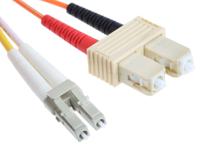 536-7055 RS PRO LC to SC Duplex Multi Mode OM2 Fibre Optic Cable, 50/125μm, Orange, 1m