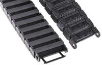 07500380 Igus 7, e-chain Black Cable Chain - Flexible Slot, W57 mm x D15mm, L1m, 38 mm Min. Bend Radius, Igumid G