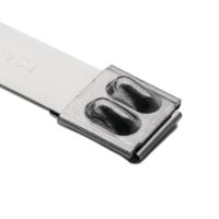 111-95338-mbt33xhs-ss304-ml HellermannTyton Cable Tie, Ball Lock, 838mm x 12.3 mm, Metallic Stainless Steel, Pk-50