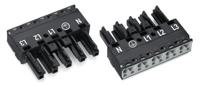 770-205 WAGO 770 Series Lighting Connector, 5-Pole, Female, 5-Way, Cable Mount, 25A