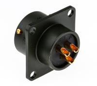62gb-12e12-03sn Amphenol Limited, 62GB 3 Way Box Mount MIL Spec Circular Connector ReceptacleOlive, Socket Contacts,Shell Size 12,