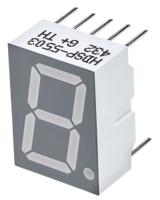 hdsp-5503 HDSP-5503 Avago 7-Segment LED Display, CC Red 3.7 mcd RH DP 14.2mm