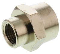 0902-13-21 Legris LF3000 Series Straight Threaded Adaptor, G 1/4 Female to G 1/2 Female, Threaded Connection Style