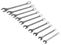 487-084 RS PRO 10-Piece Spanner Set, 8 → 19 mm, Chrome Vanadium Steel