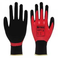 360fc-09 Unigloves 360FC Red Nylon Work Gloves, Size 9, Nitrile Coating