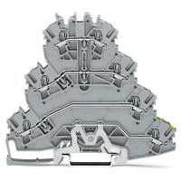 2002-4157 WAGO  TOPJOB S Series Grey, 2.5mm², 4-Level, Push In Termination, ATEX, CSA, IECEx