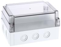 pcm-150100-t-enclosure Fibox Grey Polycarbonate Enclosure, IP66, IP67, Clear Lid, 180 x 130 x 100mm