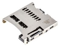 47352-1001 Molex, 47352 8 Way Right Angle Push-Push Micro SD Memory Card Connector With Solder Termination