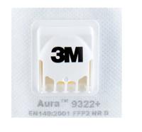 3m-aura-9322 3M Aura™ 9300+ Series Disposable Respirator for General Purpose Protection, FFP2, Non-Valved, Moulded 10 per Package
