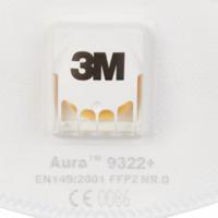 3m-aura-9322 3M Aura™ 9300+ Series Disposable Respirator for General Purpose Protection, FFP2, Non-Valved, Moulded 10 per Package
