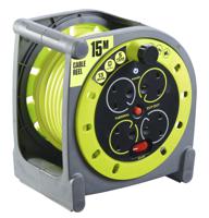889-2488 RS PRO 15m 4 Socket Type G - British Cable Reel Open Reel, 240 V