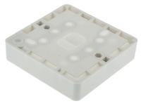 k2160-whi MK Electric Logic Plus White Gloss Back Box, BS, IP20, 1 Gangs, 87 x 87 x 16mm