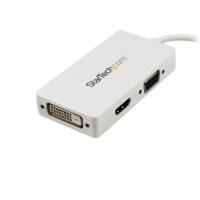 mdp2vgdvhdw StarTech.com 3 port Mini DisplayPort to DVI, HDMI, VGA Adapter, 150mm Length - 1920 x 1200 Maximum Resolution