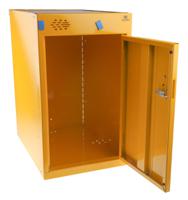 763-464 RS PRO 1 Door Steel Yellow Locker, 480 mm x 300 mm x 450mm