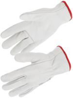 50f10 SINGER SAFETY 50F Grey Leather Work Gloves, Size 10