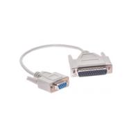 np21101 MOXA Male 25 Pin D-sub to Female 9 Pin D-sub Serial Cable Assembly, 300mm