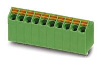 1752188 Phoenix Contact SPTA 1/10-3.5 Series PCB Terminal Block, 10-Contact, 3.5mm Pitch, Through Hole Mount, Spring Cage