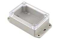 rp1085bfc Hammond RP Series Light Grey ABS General Purpose Enclosure, IP65, Flanged, Clear Lid, 105 x 75 x 40mm