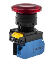 yw1l-m4e10q4r Idec YW Series Illuminated Push Button Complete Unit, Panel Mount, 22mm Cutout, SPST, IP65