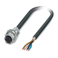1419302 Phoenix Contact 4 way M12 to 4 way M12 Sensor Actuator Cable, 1m