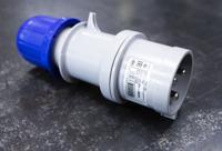 2133233 Scame IP44 Blue Cable Mount 2P + E Industrial Power Plug, Rated At 32A, 230 V