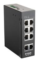 dis-100e-8w D-Link 8-Port Industrial Fast Ethernet Unmanaged Switch, Unmanaged 8 Port Ethernet Switch