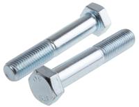 917-3321 RS PRO Bright Zinc Plated Steel, Hex Bolt, M20 x 110mm