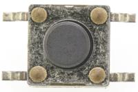 2-1437565-7 TE Connectivity Black Button Tactile Switch, SPST 50 mA @ 12 V ac 0.7mm Surface Mount