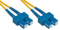 536-6686 RS PRO SC to SC Duplex Single Mode OS1 Fibre Optic Cable, 9/125μm, Yellow, 5m