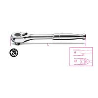 910m55 BETA 910M/55 3/8 in Round Ratchet with Metal Handle, 178 mm Overall