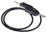 934061100 Hirschmann Test & Measurement, 32A, 60V dc, Black, 500mm Lead Length