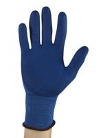 11818100 Ansell Hyflex Blue Nylon, Spandex Work Gloves, Size 10, Nitrile Foam Coating