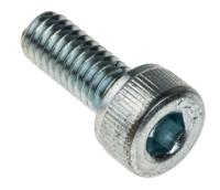483-8203 RS PRO Bright Zinc Plated Steel Hex Socket Cap Screw, DIN 912, M4 x 10mm