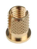 278-613 RS PRO, M5 Brass Threaded Insert, 8mm diameter 6.4mm Depth 9.53mm