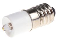 204-726 RS PRO White LED Indicator Lamp, 130V ac, E10 Base, 10mm Diameter, 710mcd