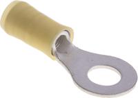 320569 TE Connectivity, PIDG Insulated Ring Terminal, M6 Stud Size, 2.6mm² to 6.6mm² Wire Size, Yellow