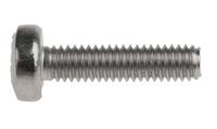 190-513 RS PRO Pozi M4 Pan A4 316 Stainless Steel Machine Screws DIN 7985 x 16.0mm