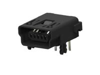 1734510-1 TE Connectivity Right Angle, Board Mount, Receptacle- Single Port Type Mini USB 2.0 Type-B 2.0 USB Connector