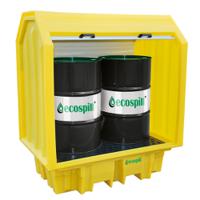 p3201510 Ecospill Ltd Polyethylene 2 Drum Spill Pallet for Chemical, 230L Capacity