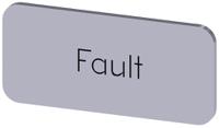 3su1900-0ac81-0ec0 Siemens Labeling plate, Fault