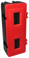 fbec1 Fire Extinguisher Cabinet, Black, Red