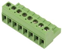 796634-8 TE Connectivity, 5.08mm Pitch, 8 Way, Pluggable Terminal Block, Plug, Cable Mount, Screw Down Termination,