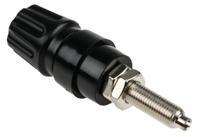 930144100 Hirschmann Test & Measurement 63A, Black Binding Post With Brass Contacts and Nickel Plated